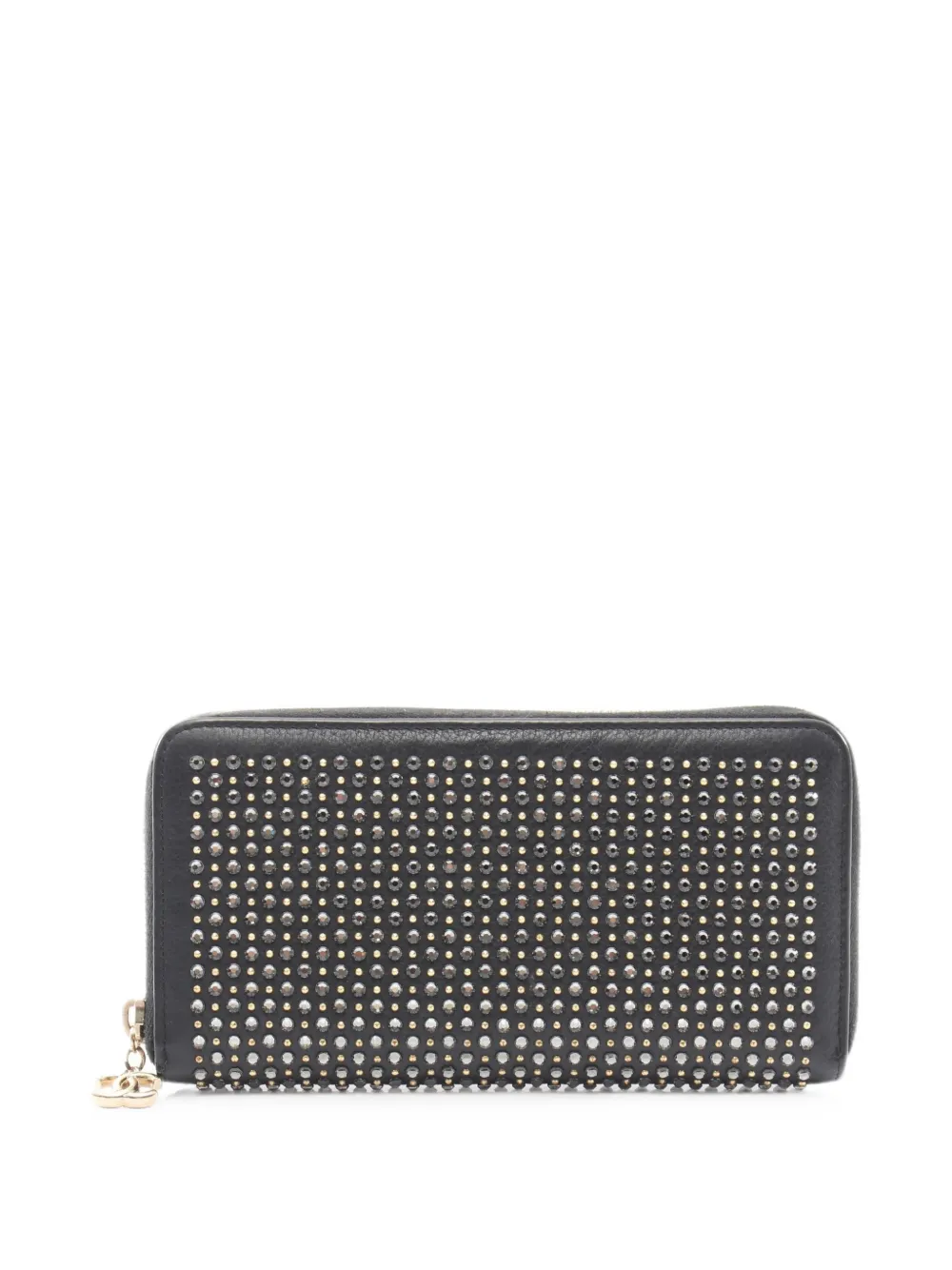 CHANEL Pre-Owned 2016-2017 studded Coco Mark wallet - Nero