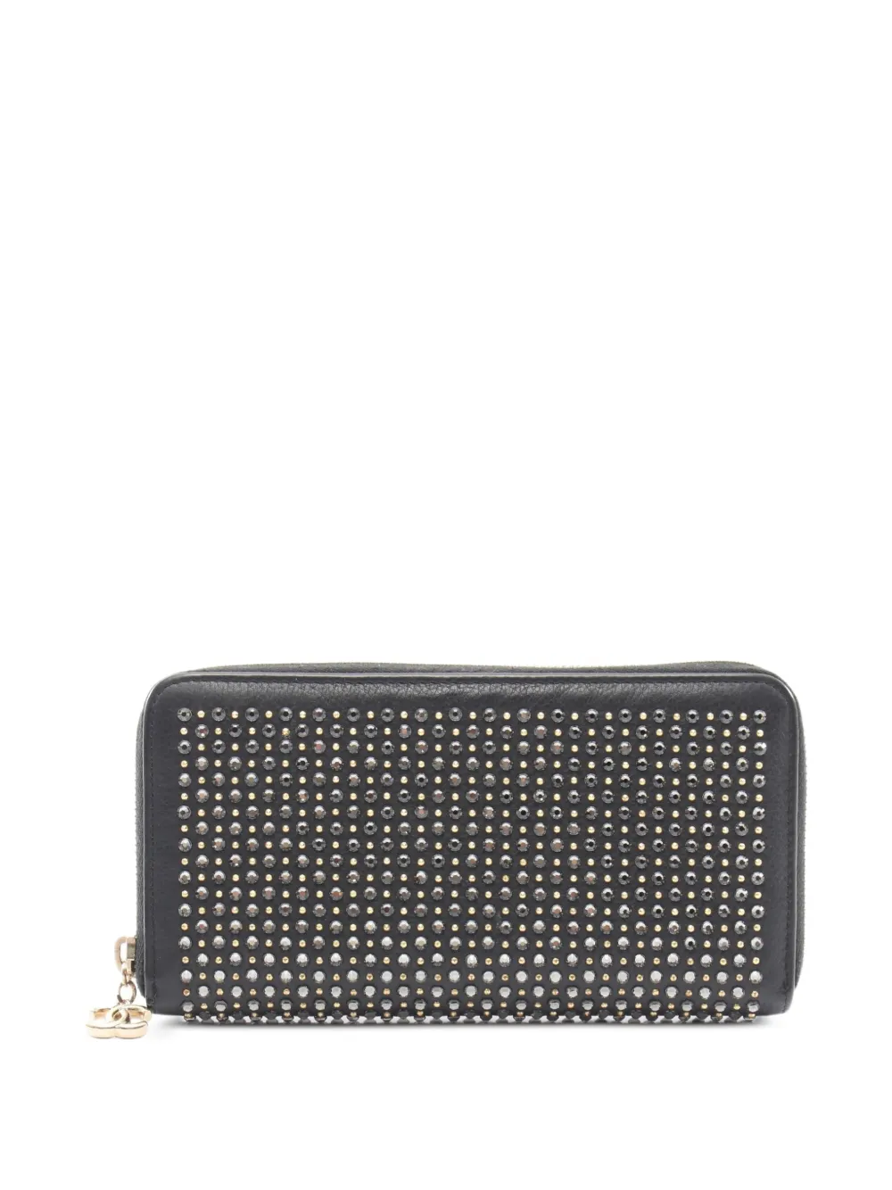 CHANEL Pre-Owned 2016-2017 studded Coco Mark wallet - Schwarz