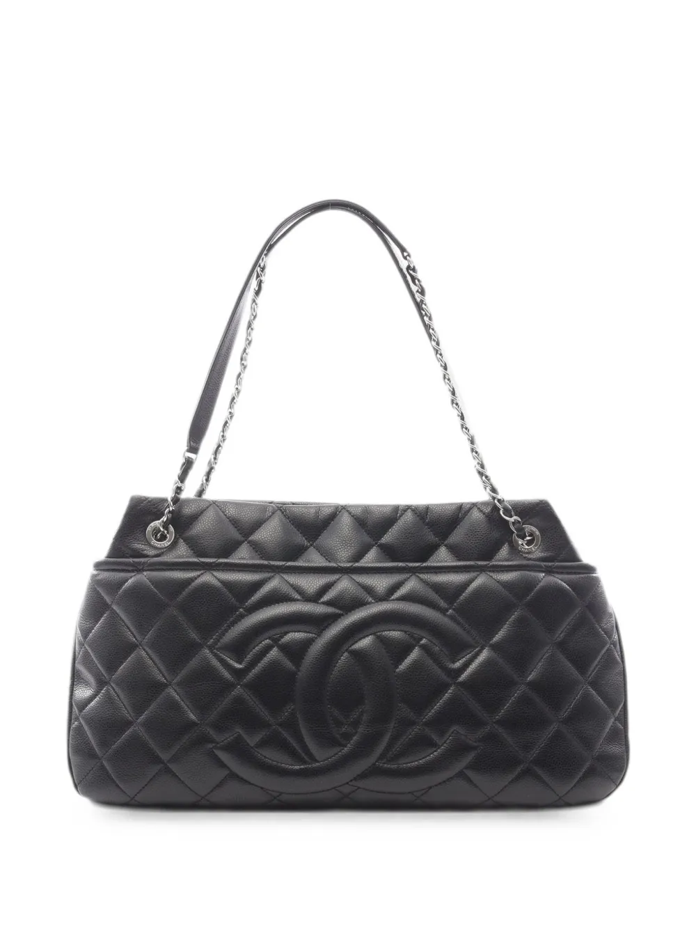 CHANEL Pre-Owned 2013-2014 Matelassé shoulder bag - Black