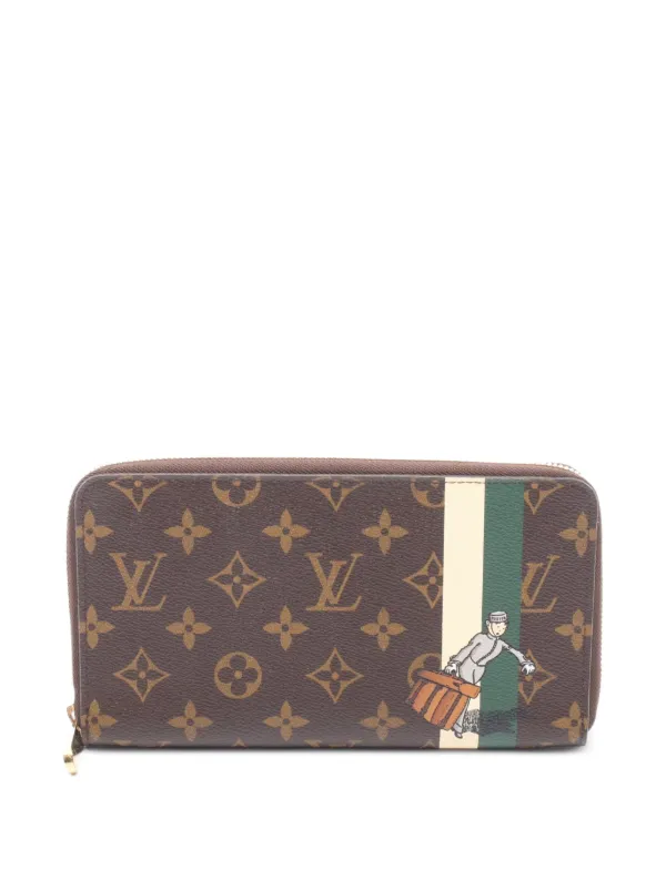 Louis Vuitton Pre-owned 2006 Monogram Groom Zippy Wallet in Brown
