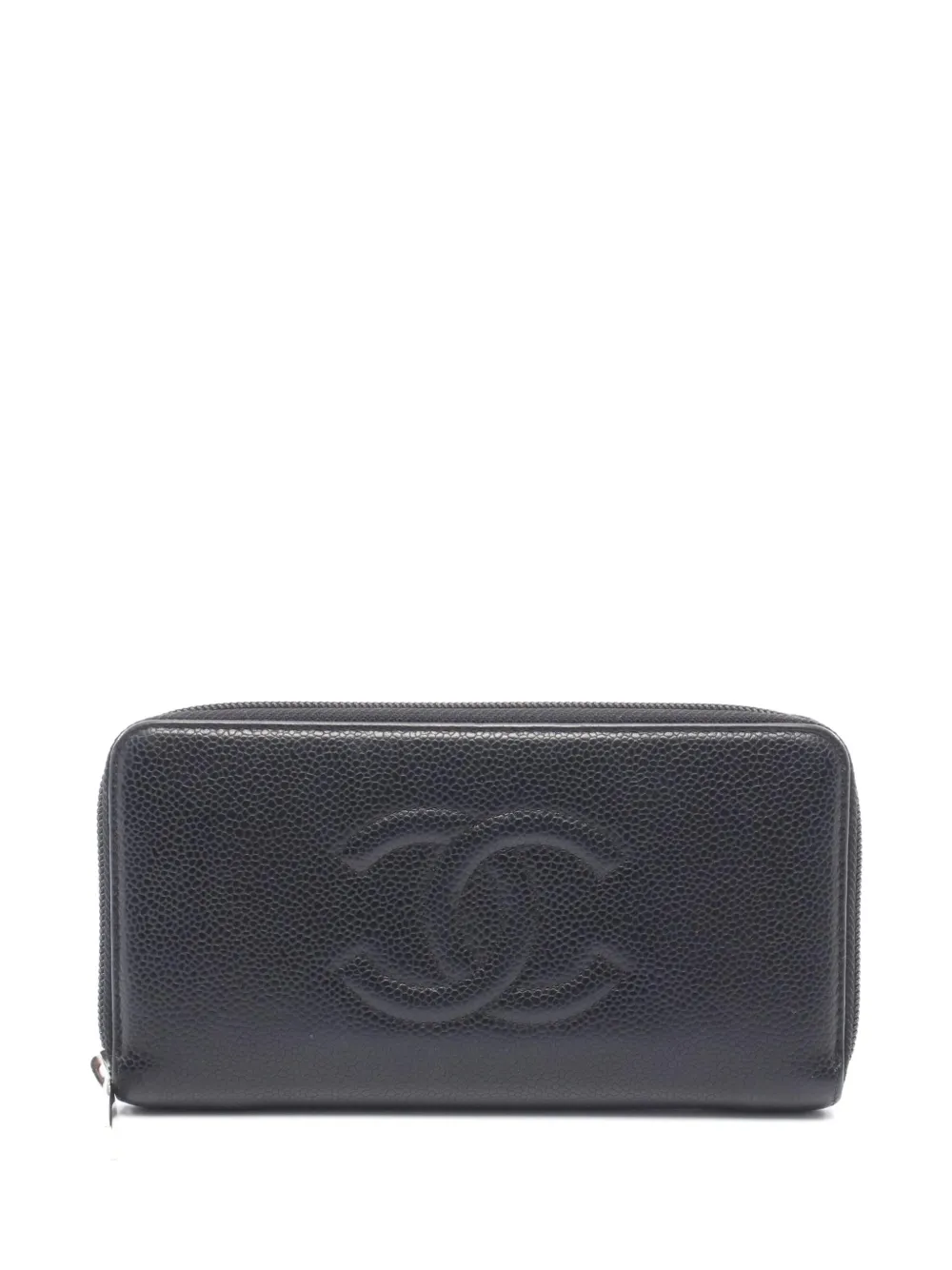 CHANEL Pre-Owned 2014 CC zip-around wallet - Black