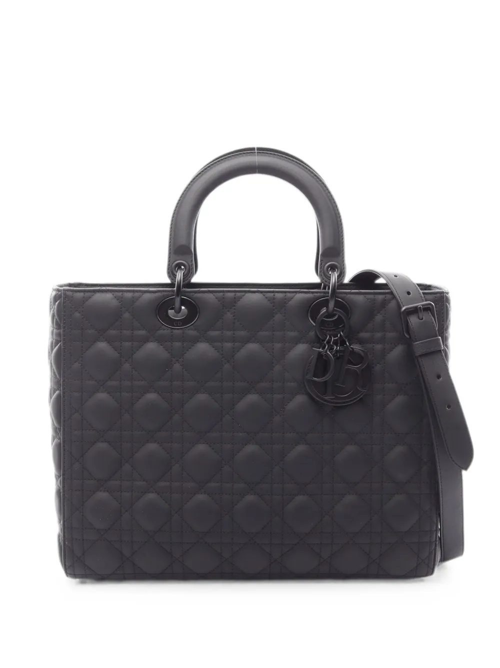 Christian Dior Pre-Owned 2010s Lady Dior Cannage tote bag - Schwarz