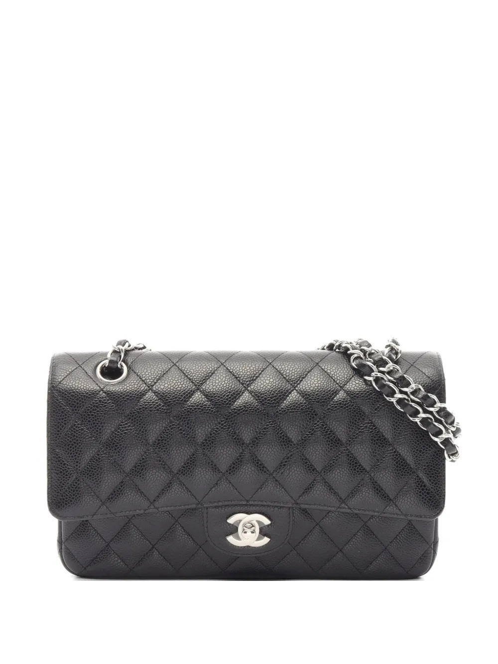 CHANEL Pre-Owned 2019 Double Flap diamond-quilting shoulder bag - Nero