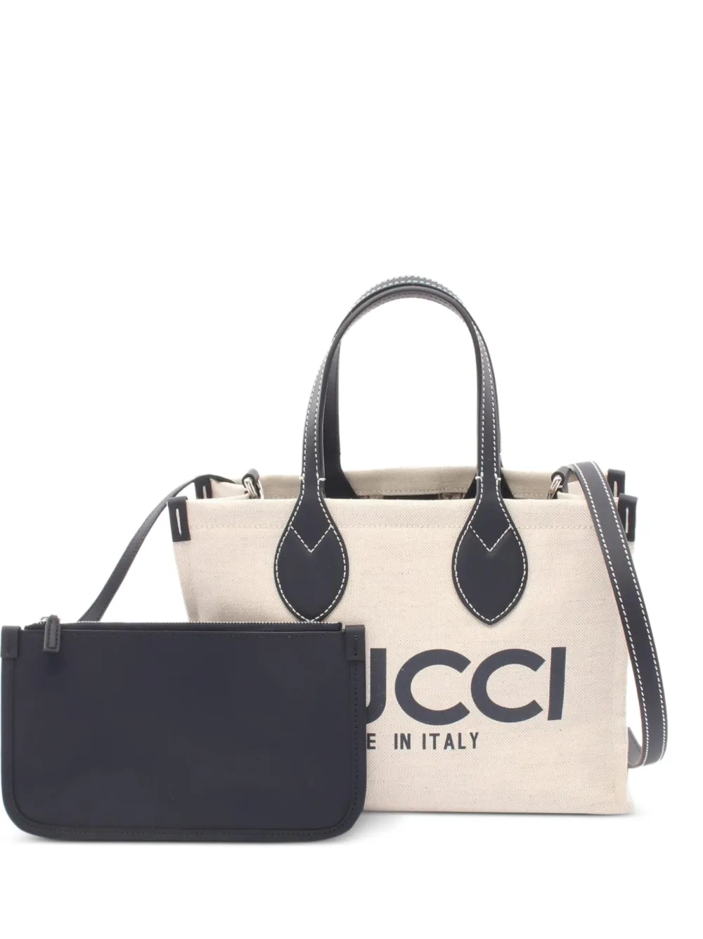 Gucci Pre-Owned 2010s mini Print two-way handbag - Bianco