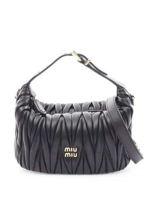 Miu Miu Pre-Owned Matelassé leather shoulder bag