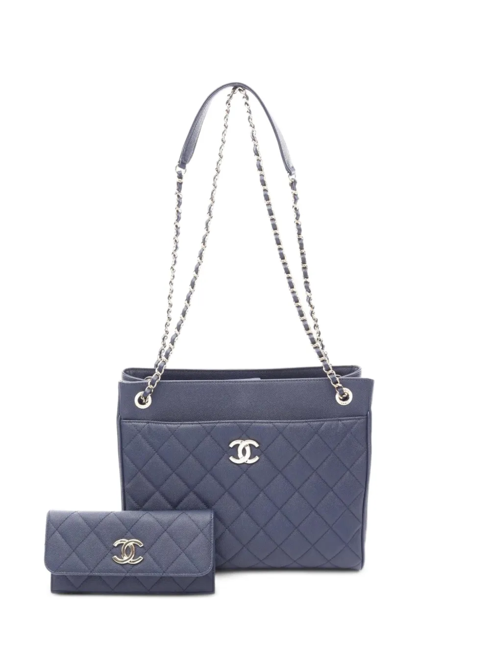 CHANEL Pre-Owned 2019 Matelassé shoulder bag - Blu