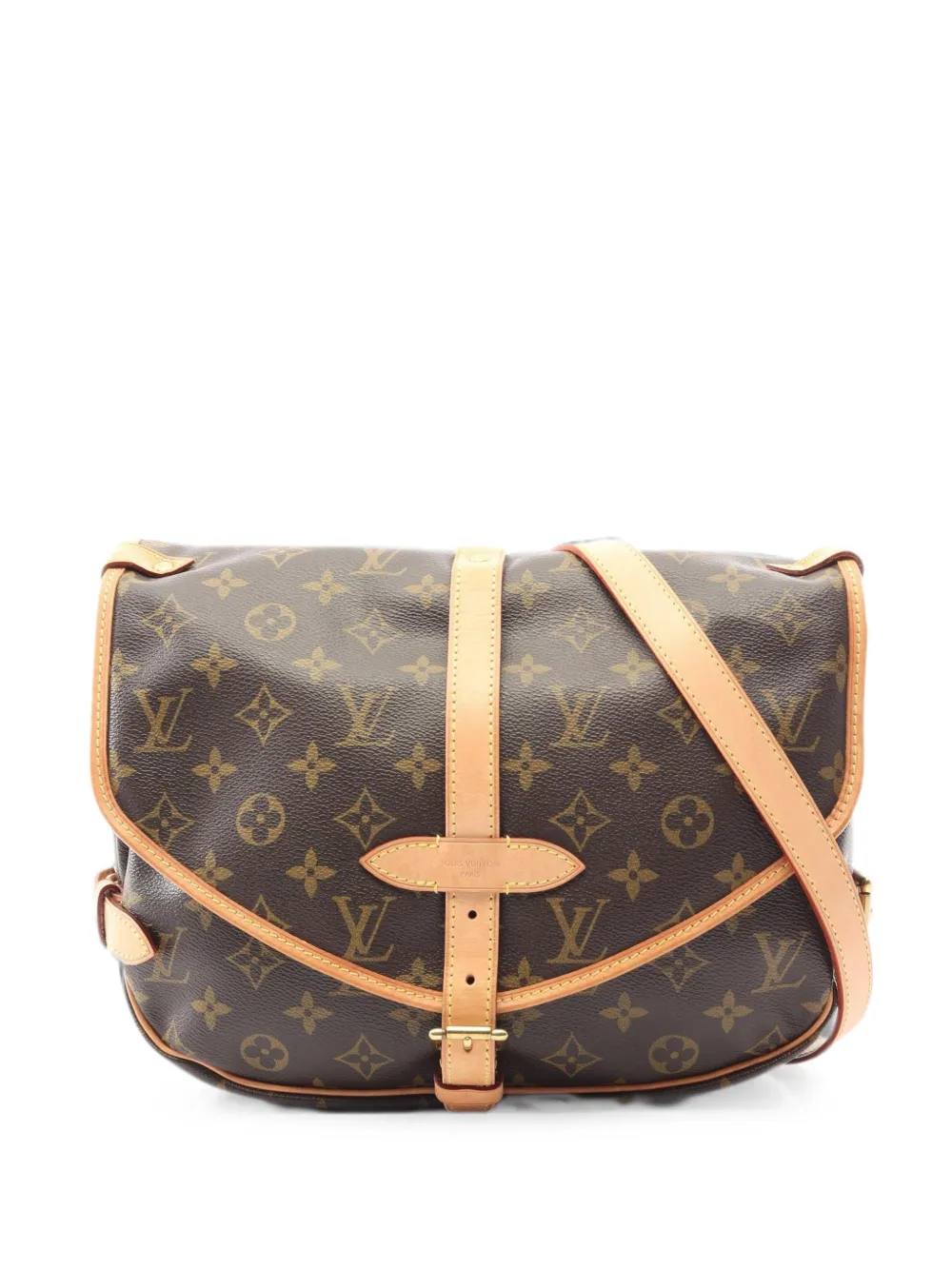 Louis Vuitton Pre-Owned 2012 MM Saumur shoulder bag - Marrone