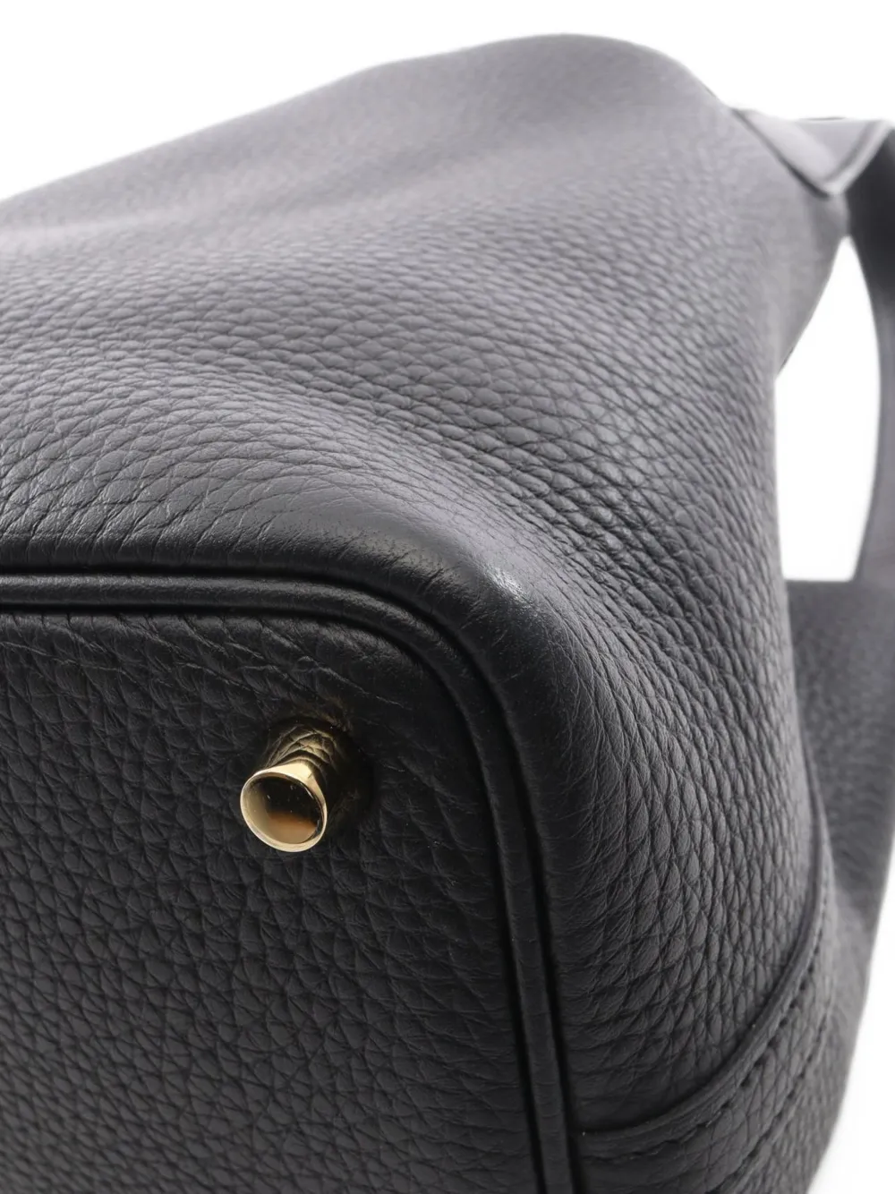Hermès Pre-owned 2024 Picotan Lock PM Handbag in Black, view 4
