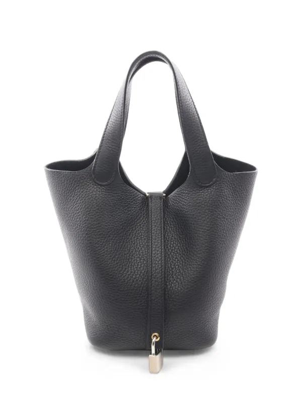 Hermès Pre-owned 2024 Picotan Lock PM Handbag in Black