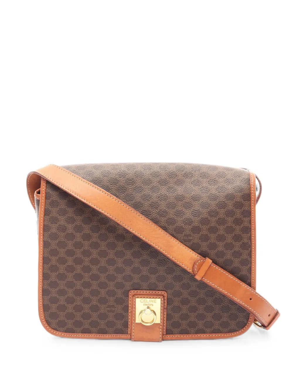 Celine Pre-Owned 2000s Macadam shoulder bag - Brown