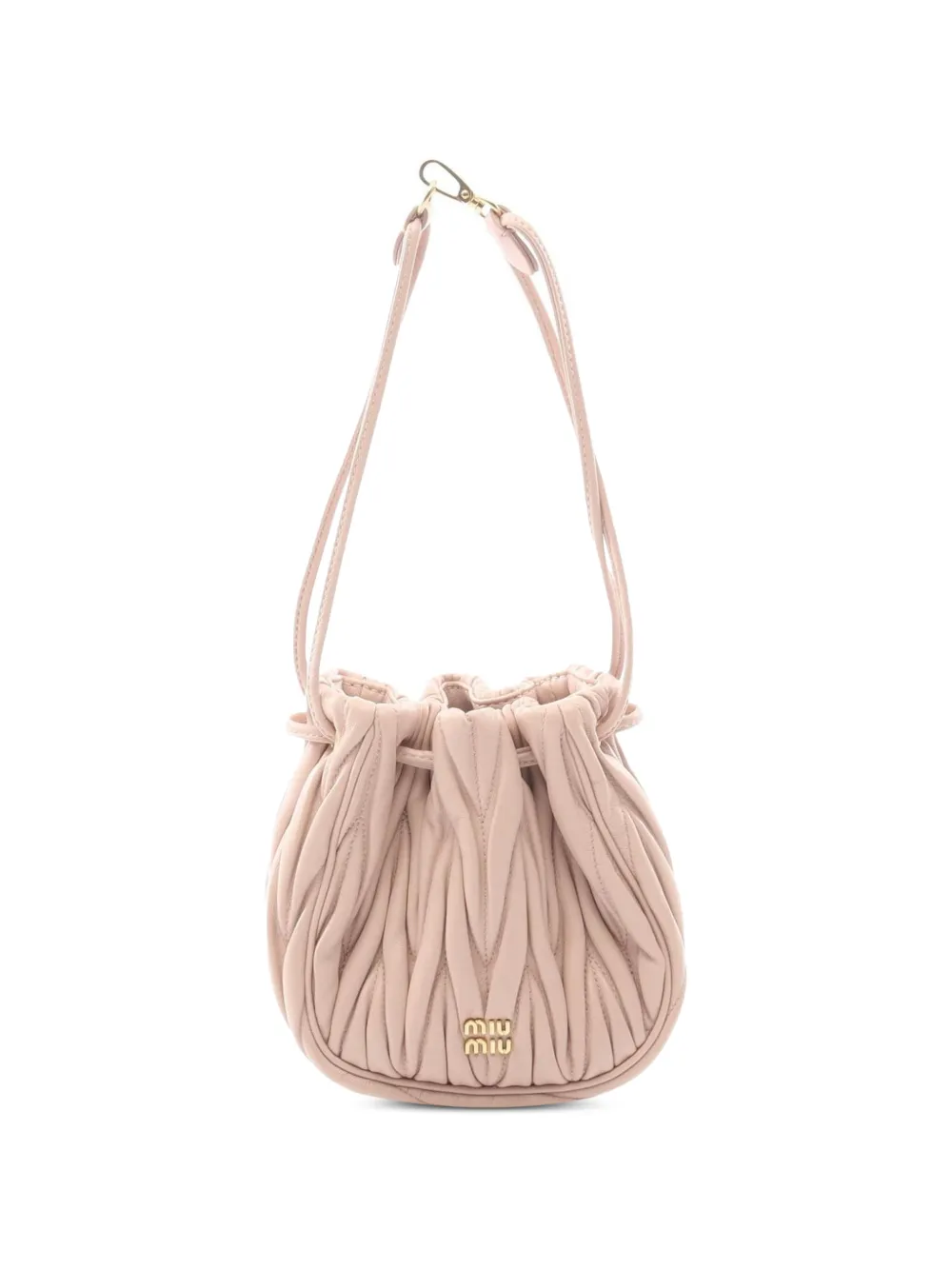 Miu Miu Pre-Owned 2010s matelassé pouch handbag - Rosa