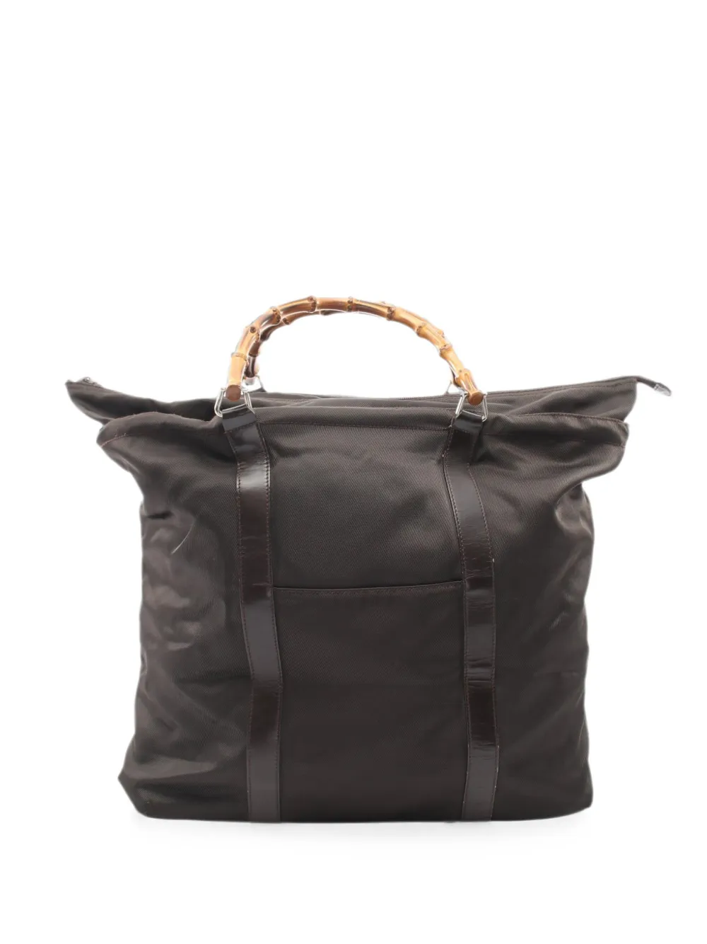 Gucci Pre-Owned 2000s Bamboo handle tote bag - Marrone