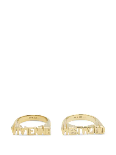 Vivienne Westwood Pre-Owned 2020s Essex logo rings