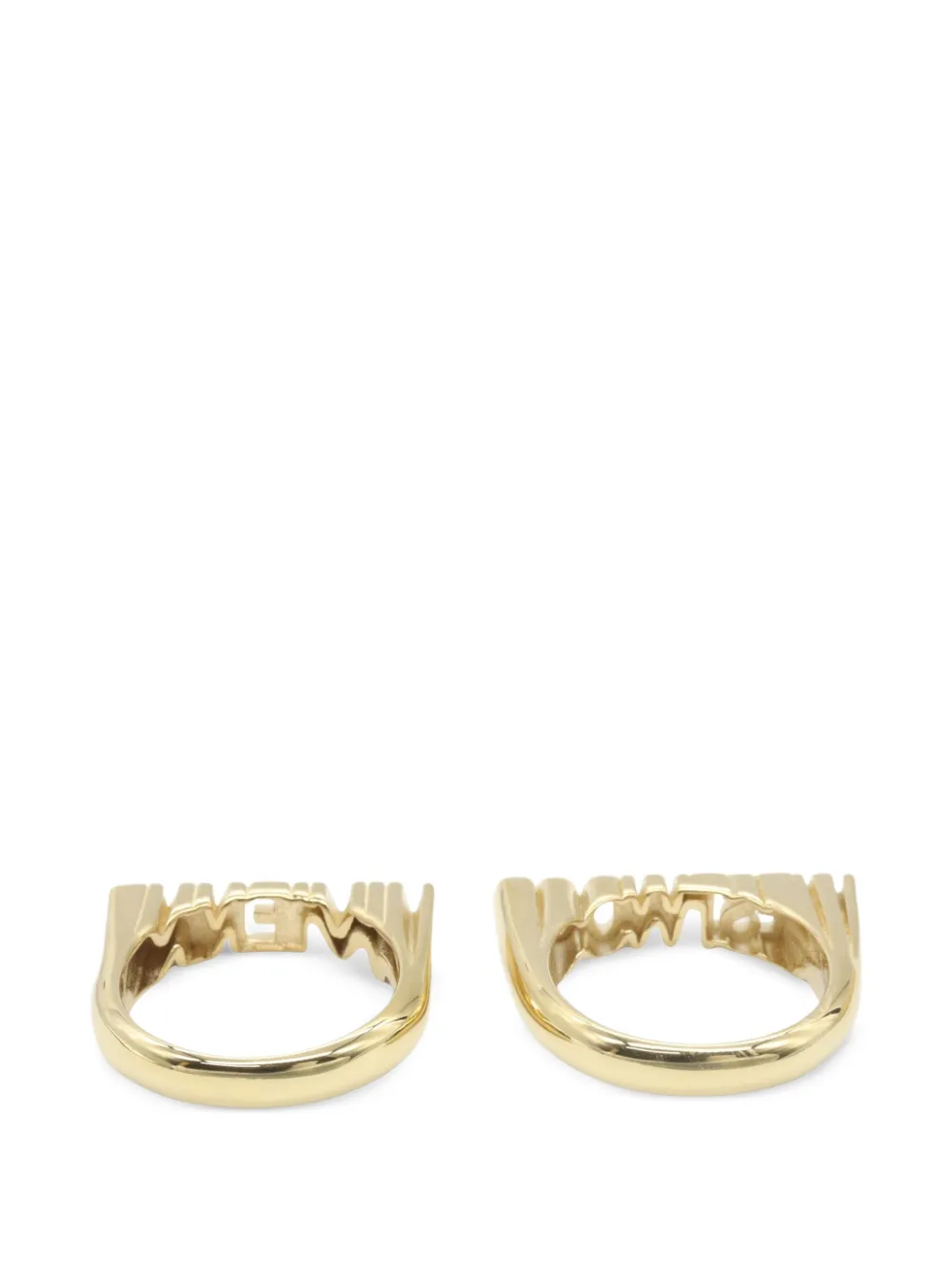 Vivienne Westwood Pre-owned 2020s Essex Logo Rings in Gold, view 2