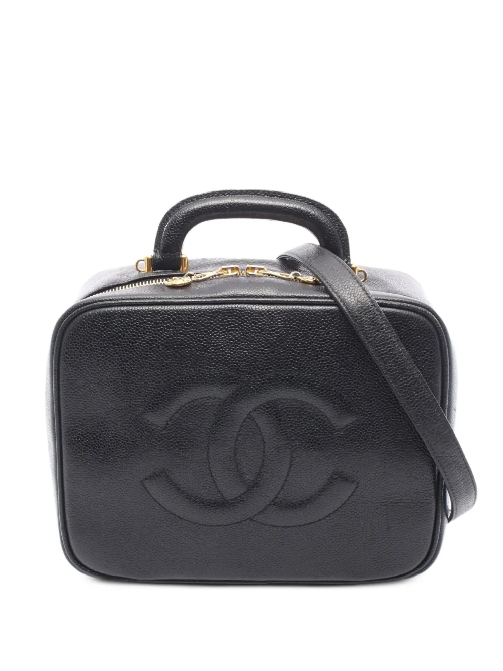 CHANEL Pre-Owned 1996-1997 Coco Mark vanity bag - Nero