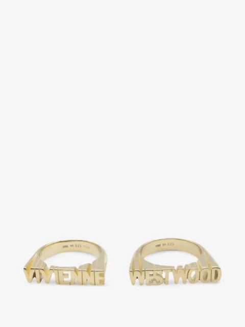 Vivienne Westwood Pre-Owned Essex logo-lettering rings