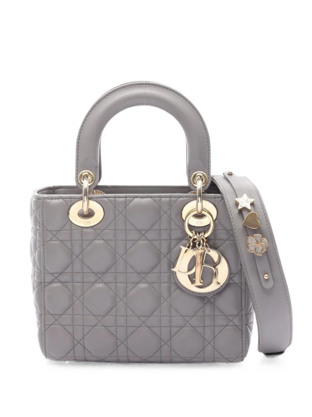 Christian Dior Pre-Owned 2010s small Lady Dior My ABCDior two-way handbag - Grey