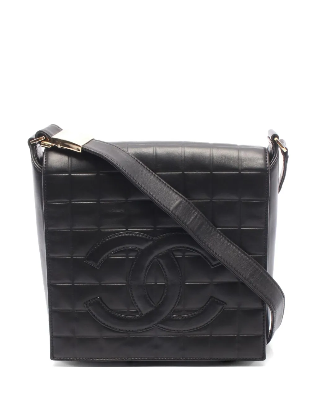 CHANEL Pre-Owned 2000-2002 Chocolate Bar Coco Mark shoulder bag - Nero