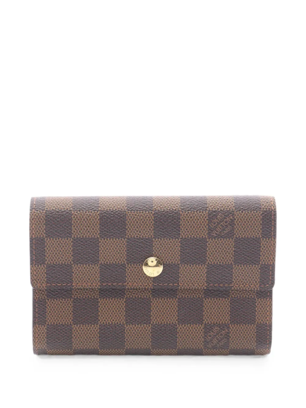 Louis Vuitton Pre-Owned Portafoglio Portefeuille Alexandra Damier Ebene 2009 - Marrone