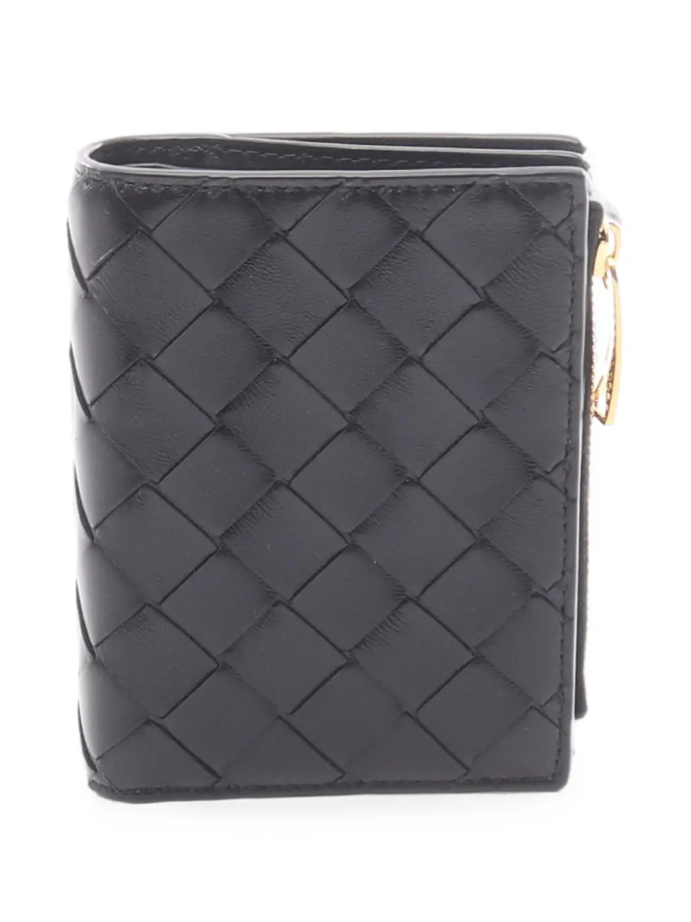 Bottega Veneta Pre-Owned 2020 Small Intrecciato bi-fold wallet - Schwarz