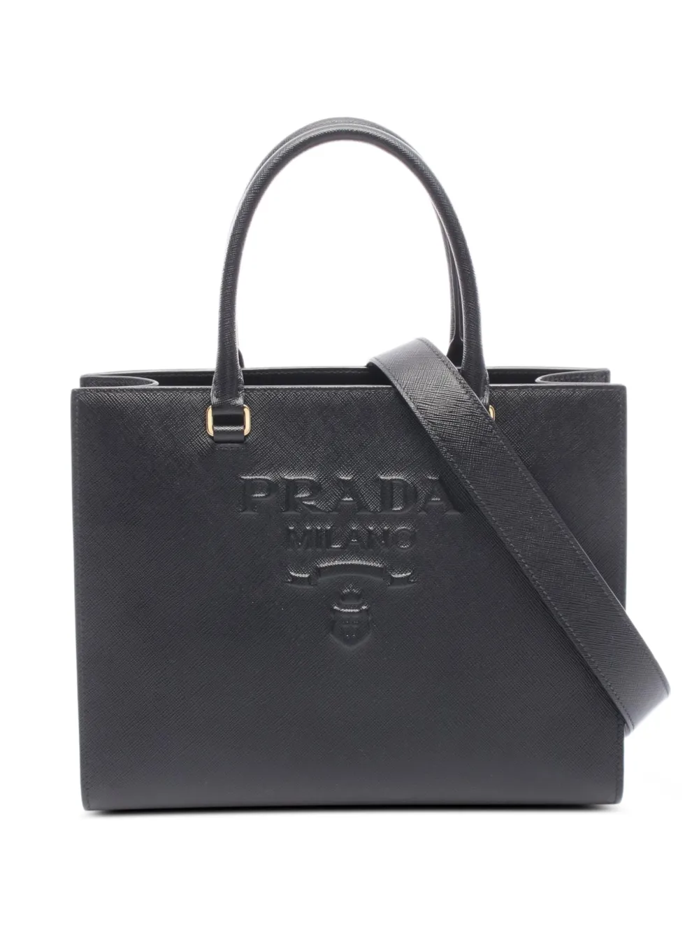 Prada Pre-Owned 2010s Lux two-way leather handbag - Nero