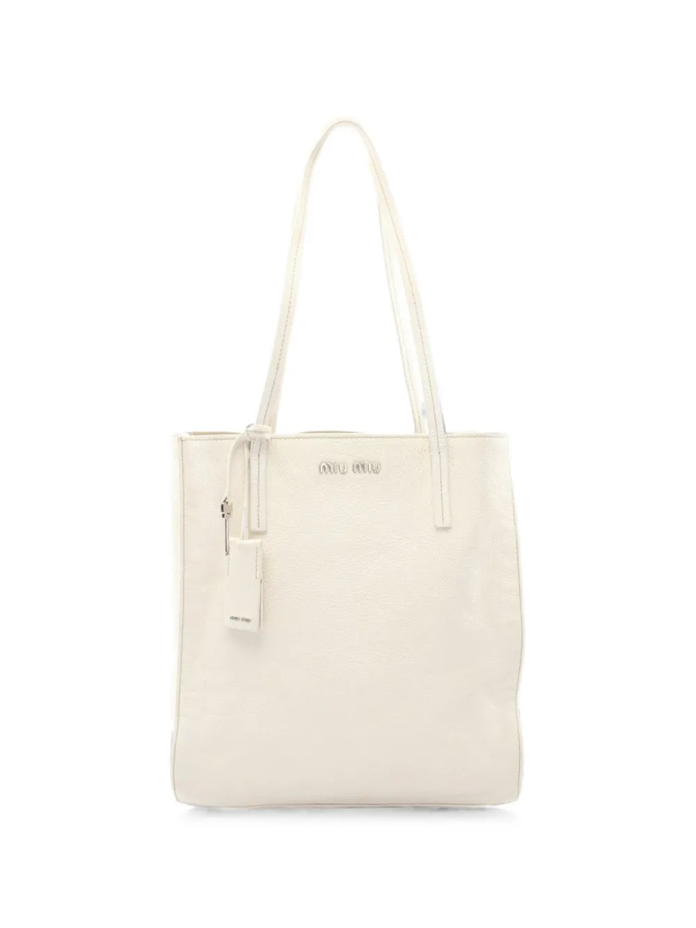 Miu Miu Pre-Owned 2000s logo-plaque tote bag - Toni neutri