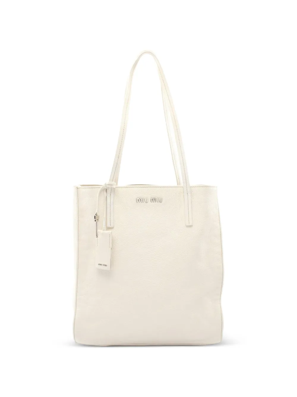 Miu Miu Pre-Owned 2000s logo-plaque tote bag - Toni neutri