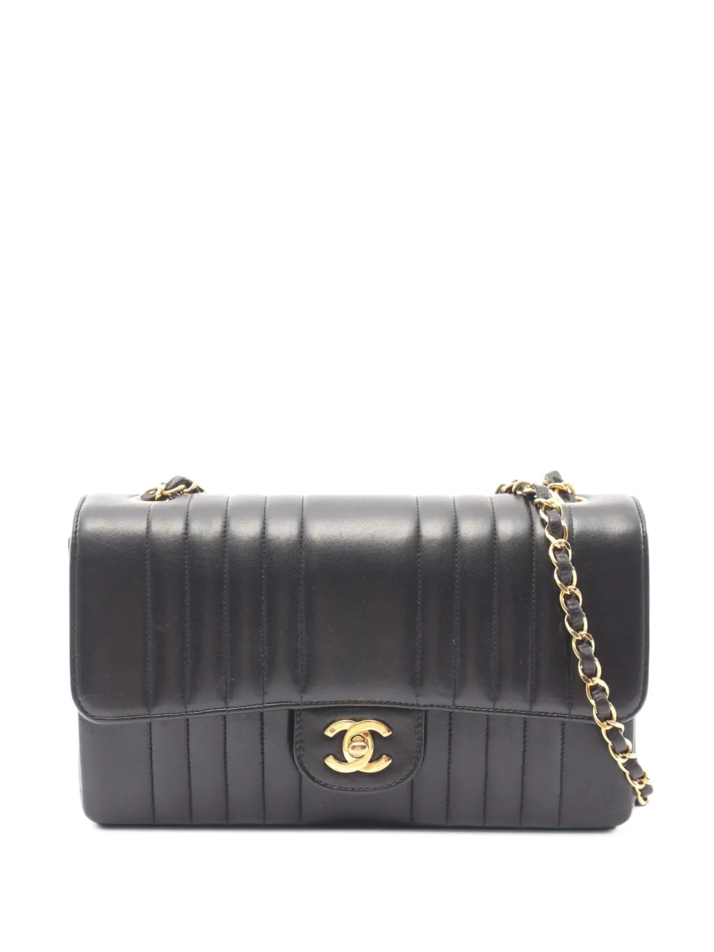 CHANEL Pre-Owned 1991-1994 Mademoiselle Stitch shoulder bag - Black