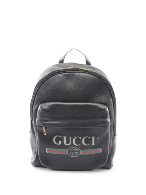 Gucci Pre-Owned 2010s logo-print backpack