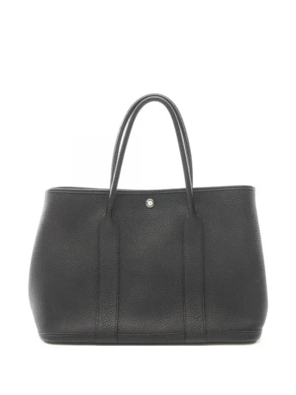 Hermès Pre-owned 2018 PM Garden Party Tote Bag in Black