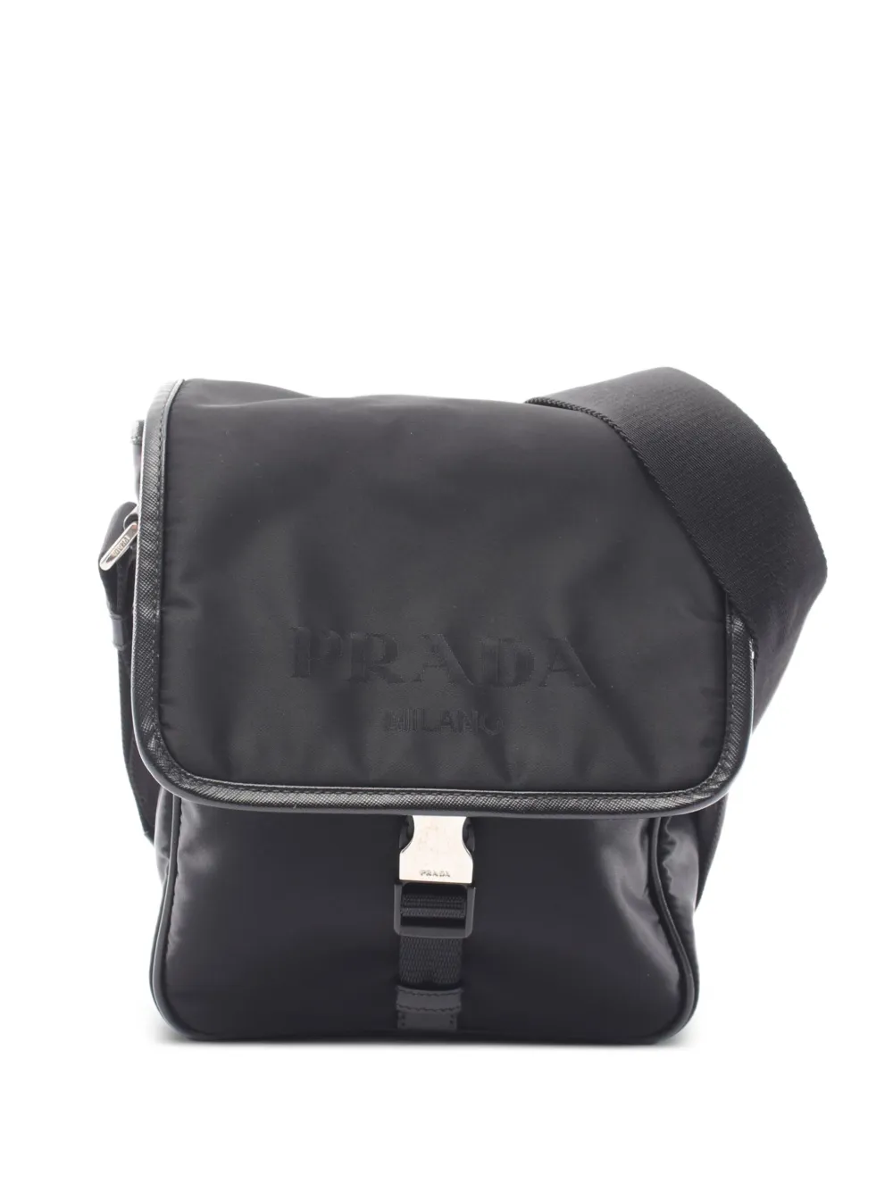 Prada Pre-Owned 2010s buckle-fastening crossbody bag - Nero