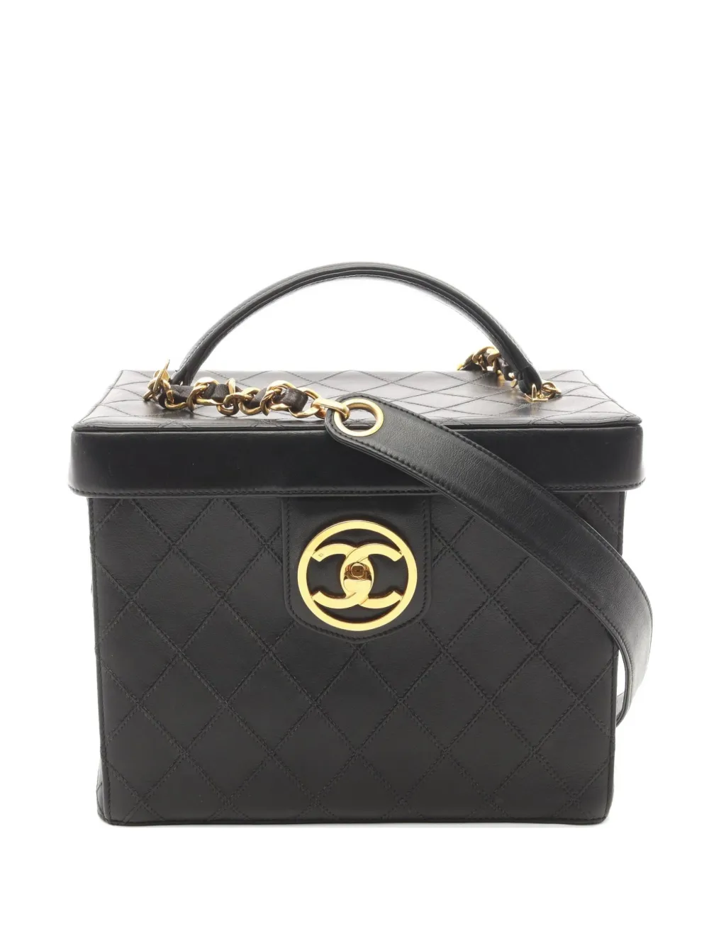 CHANEL Pre-Owned 1994-1996 Bicolore vanity bag - Black