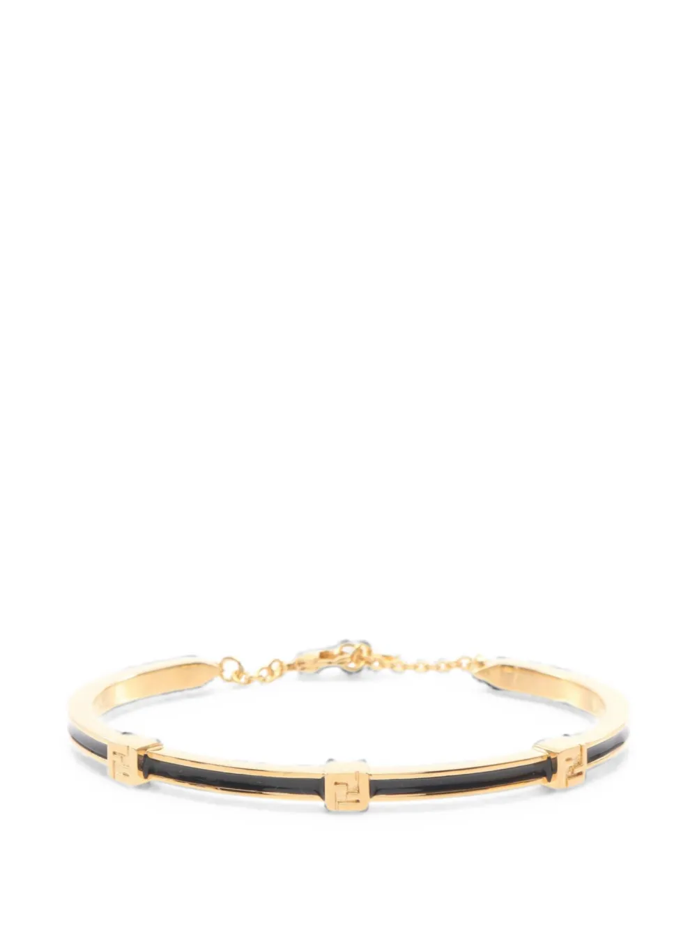 Fendi Pre-Owned Bracciale con logo 20s Forever FF - Oro