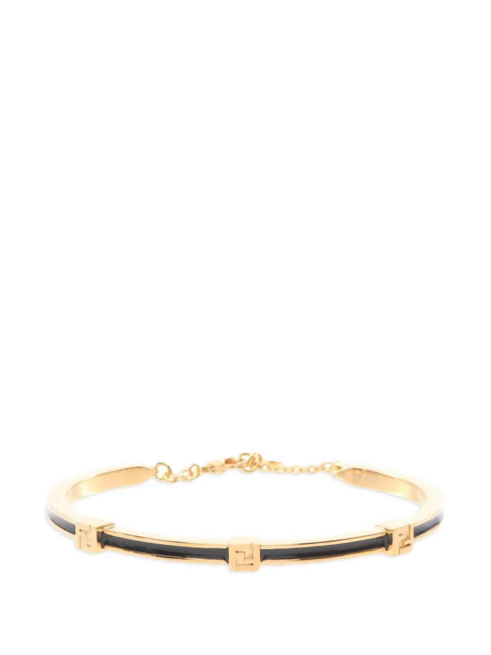 Fendi Pre-Owned 20s Forever FF logo bracelet - Gold