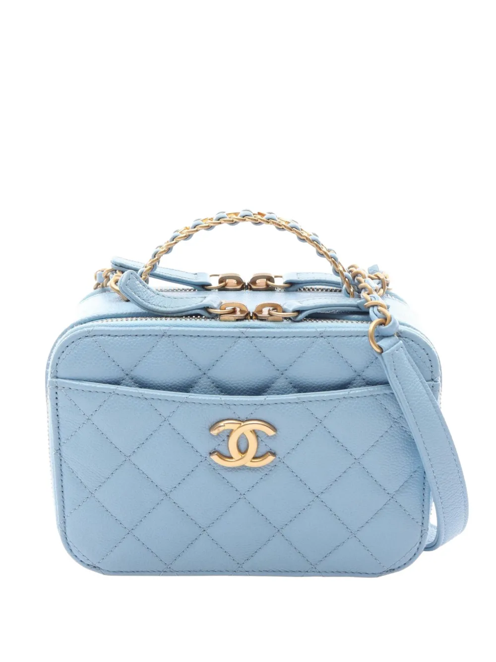 CHANEL Pre-Owned 2021s diamond-quilted shoulder bag - Blu