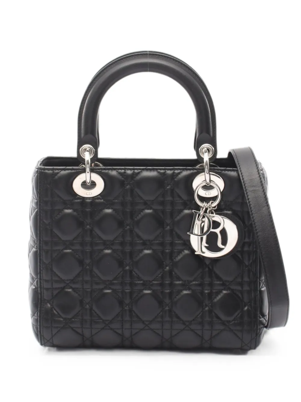 Christian Dior Pre-Owned 2000s medium Lady Dior tote bag - Black