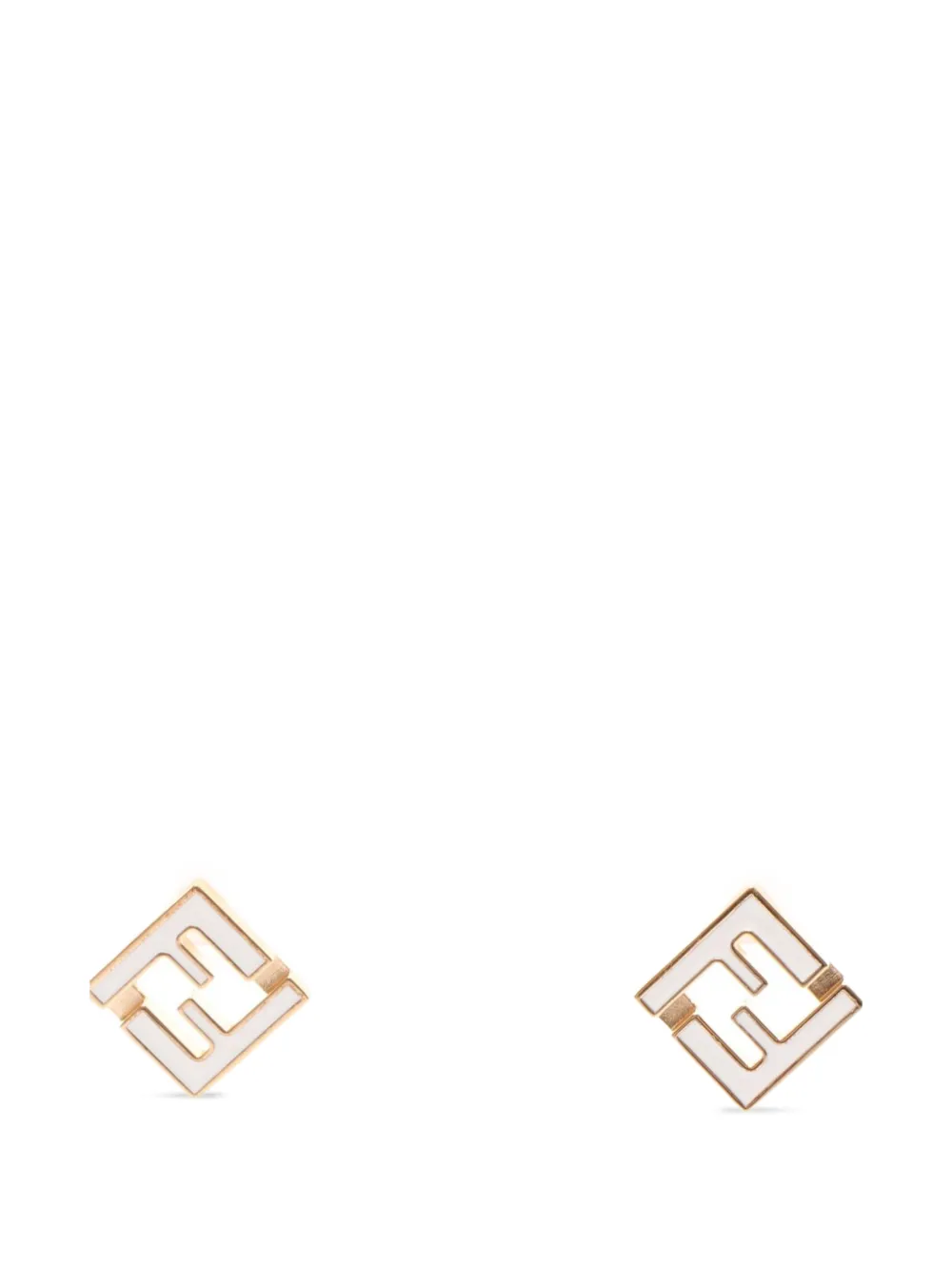 Fendi Pre-Owned 2020s Forever Fendi FF logo earrings - Oro