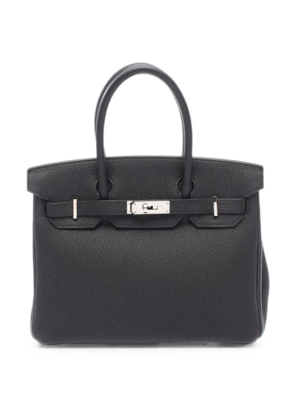 Hermès Pre-owned 2017 Birkin 30 Handbag in Black