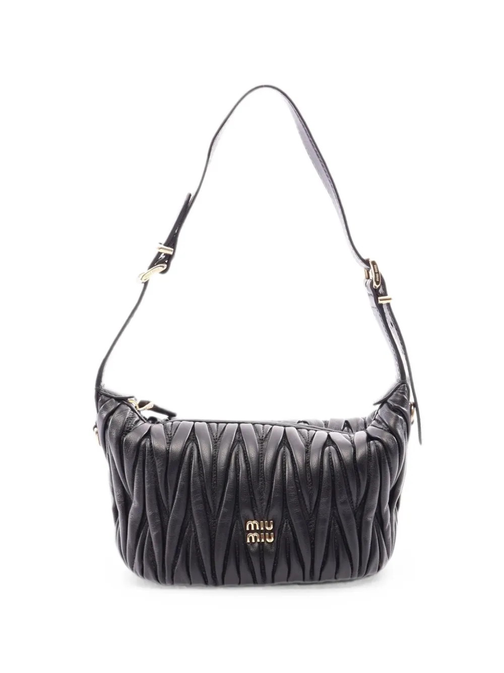 Miu Miu Pre-Owned 2010s matelassé shoulder bag - Nero