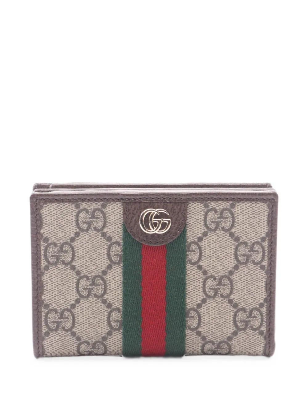 Gucci Pre-Owned 2010s small Ophidia GG Supreme wallet - Toni neutri