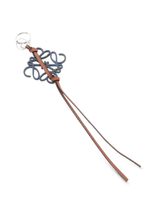 Loewe Pre-owned 2010s Anagram Bag Charm in Blue