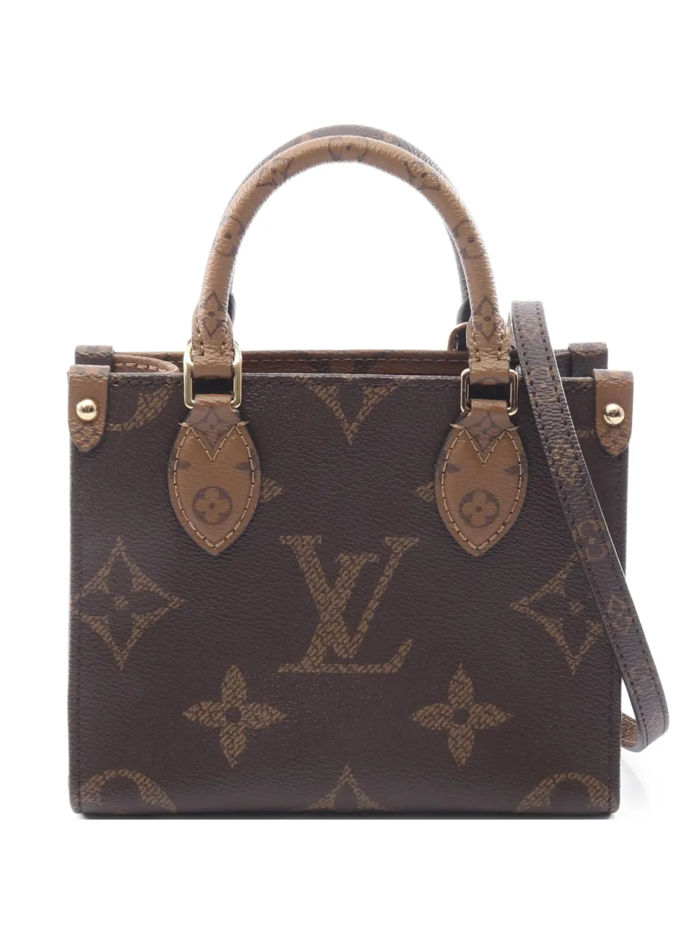 Louis Vuitton Pre-Owned 2021 On the Go BB two-way handbag - Brown