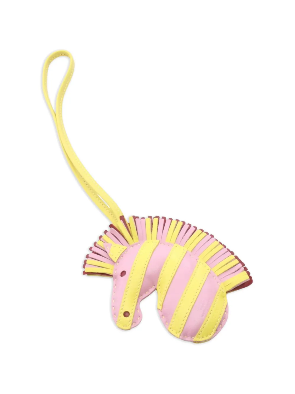 Hermès Pre-Owned 2021 Geezee zebra bag charm - Rosa
