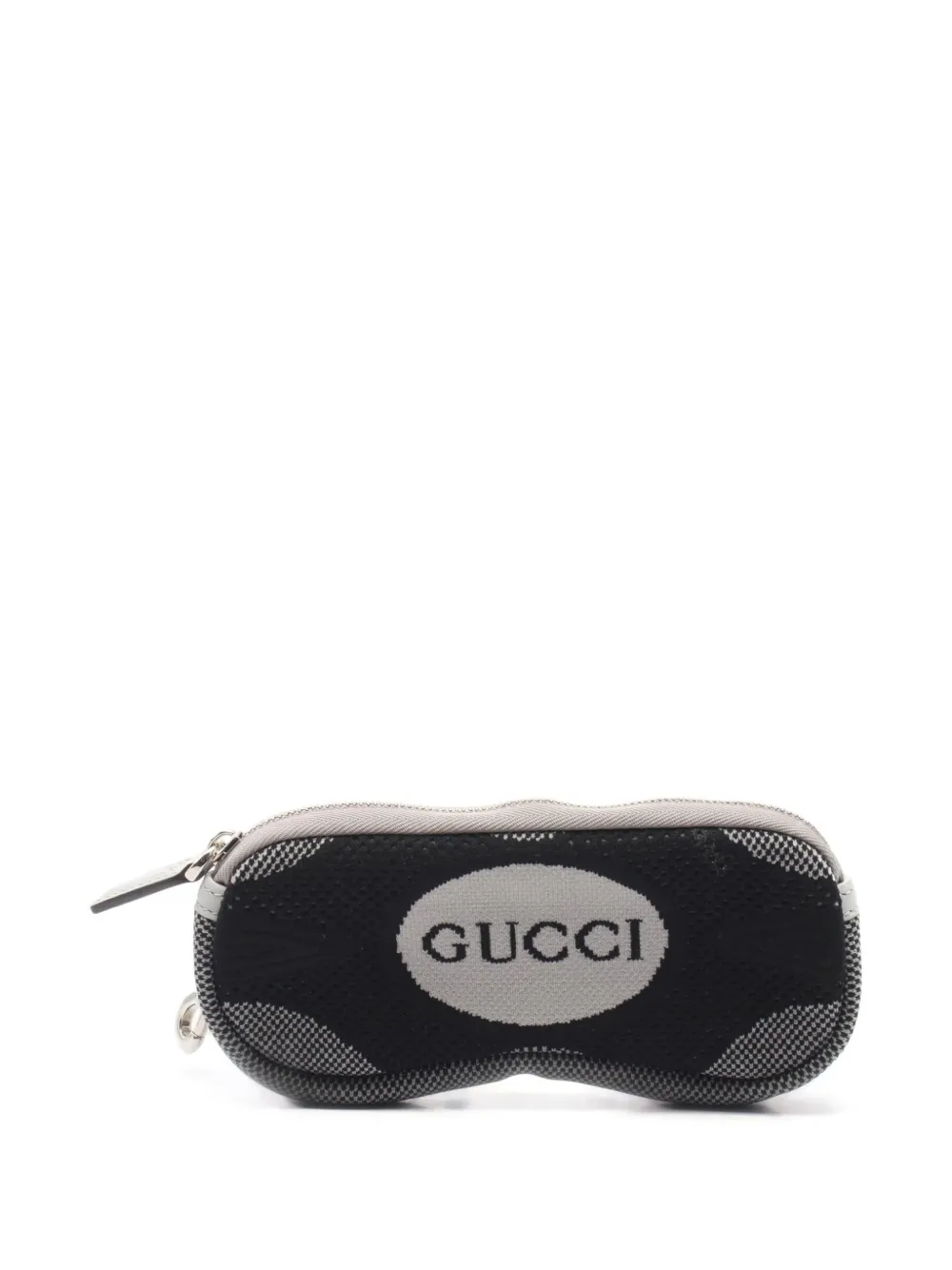 Gucci Pre-Owned 2010s logo-knit glasses case - Nero