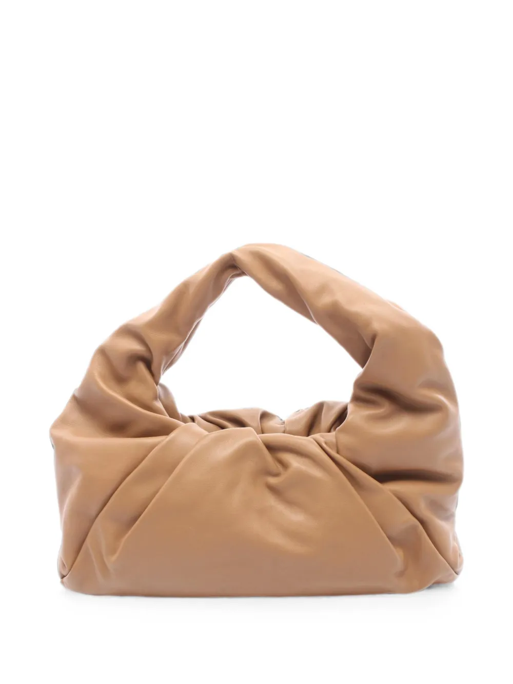Bottega Veneta Pre-Owned 2010s gathered-detail shoulder bag - Braun