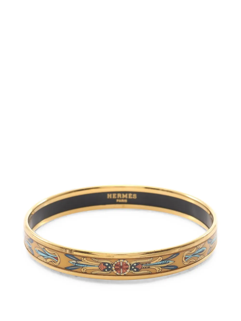 Hermès Pre-Owned Cloisonne enamel bangle - Oro