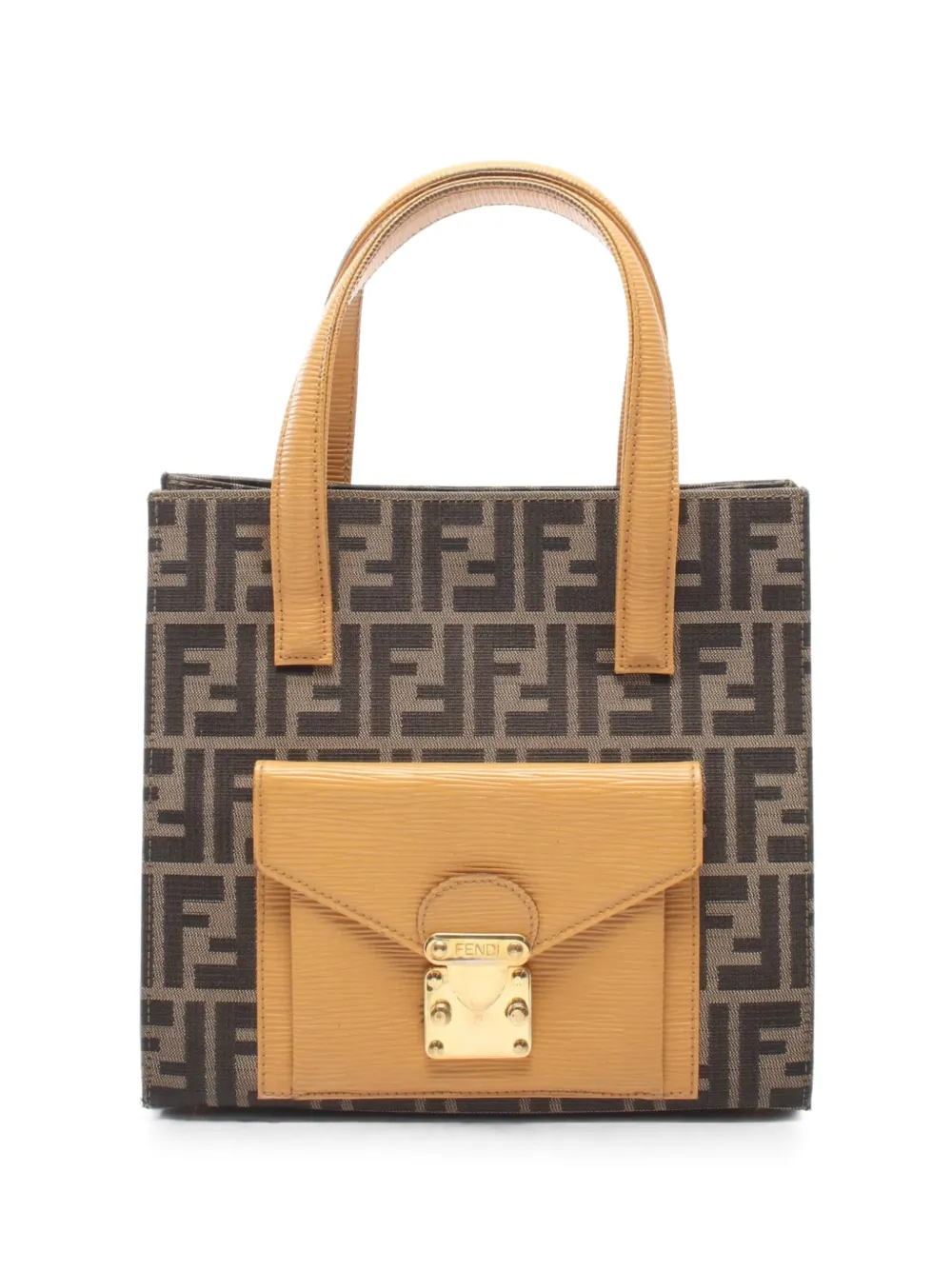 Fendi Pre-Owned 2000s Zucca canvas shoulder bag - Marrone