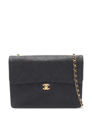 CHANEL Pre-Owned 19 绗缝皮质单肩包| 黑色| FARFETCH CN