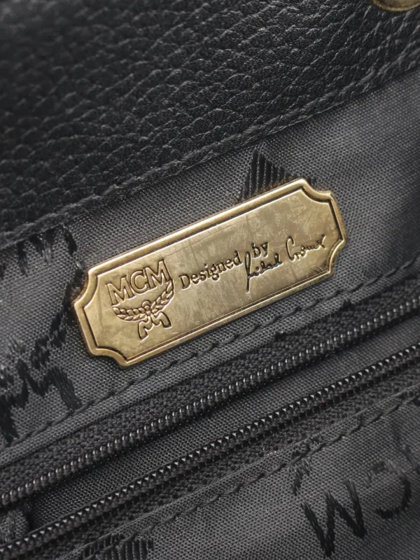 MCM Pre-Owned 2000s Studded Leather Backpack | Black | FARFETCH