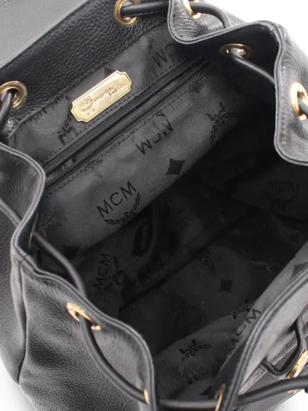 MCM Pre-Owned 2000s Studded Leather Backpack | Black | FARFETCH